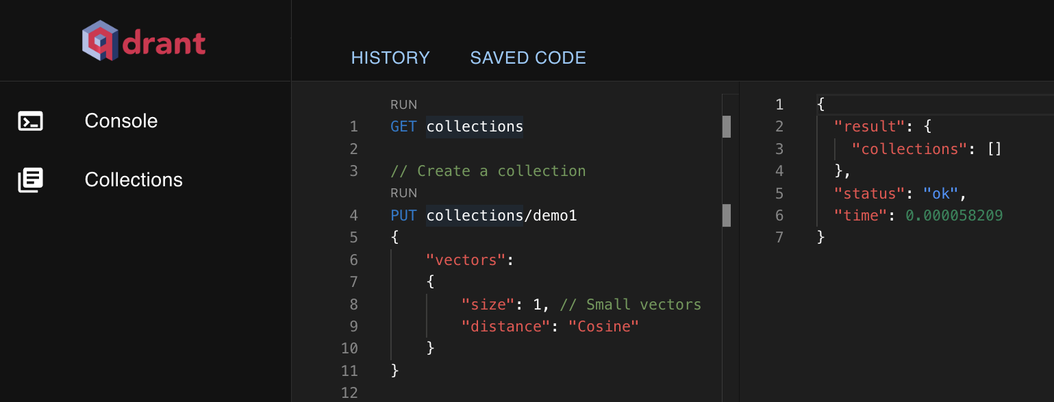QDrant Screenshot