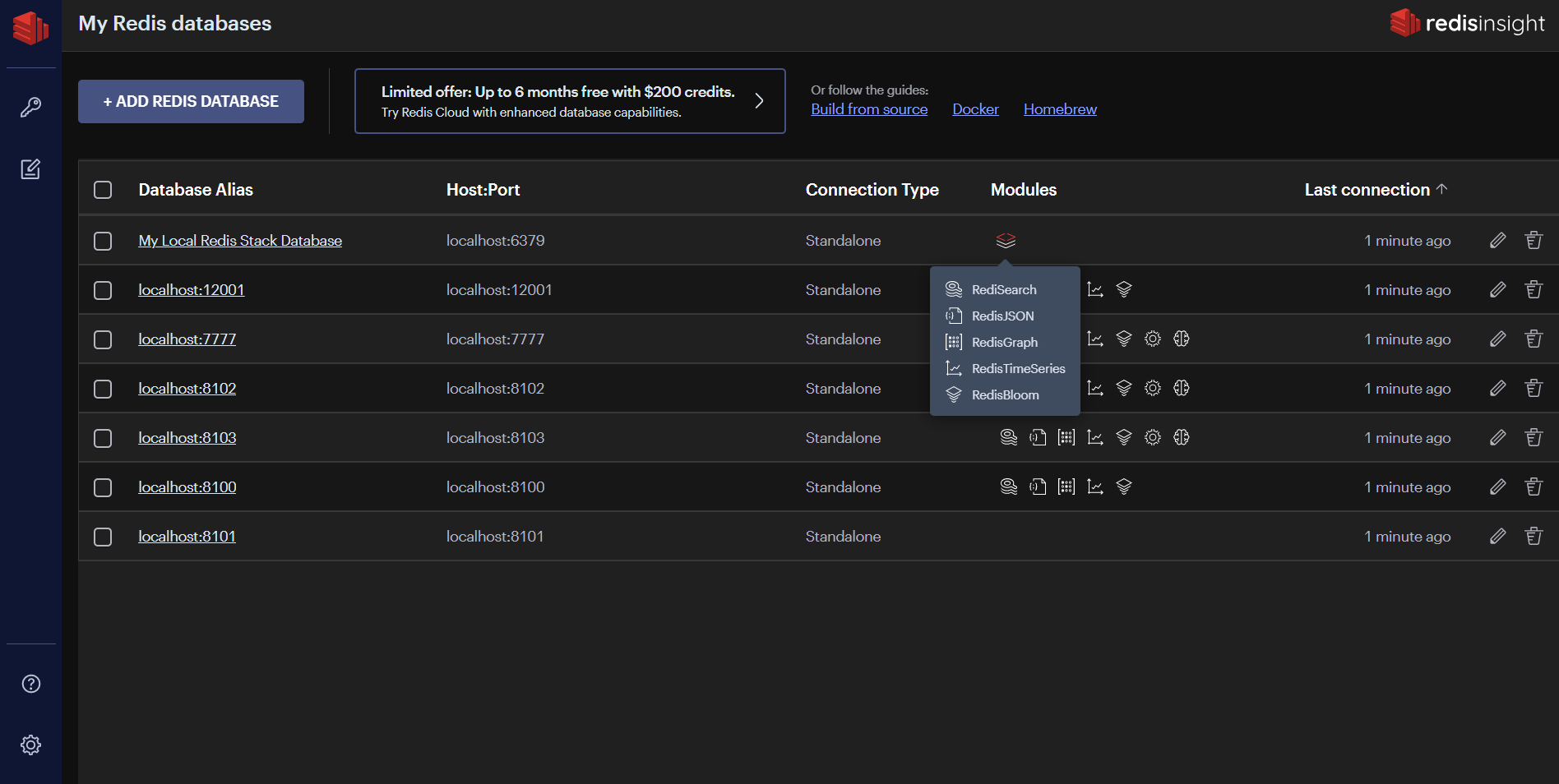 Redis Screenshot