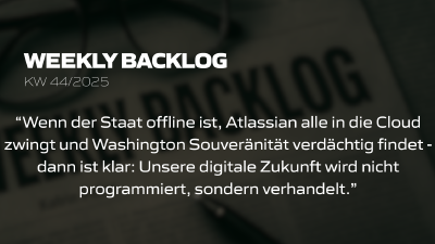 Weekly Backlog KW 44/2025