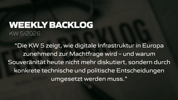 Weekly Backlog KW 5/2026