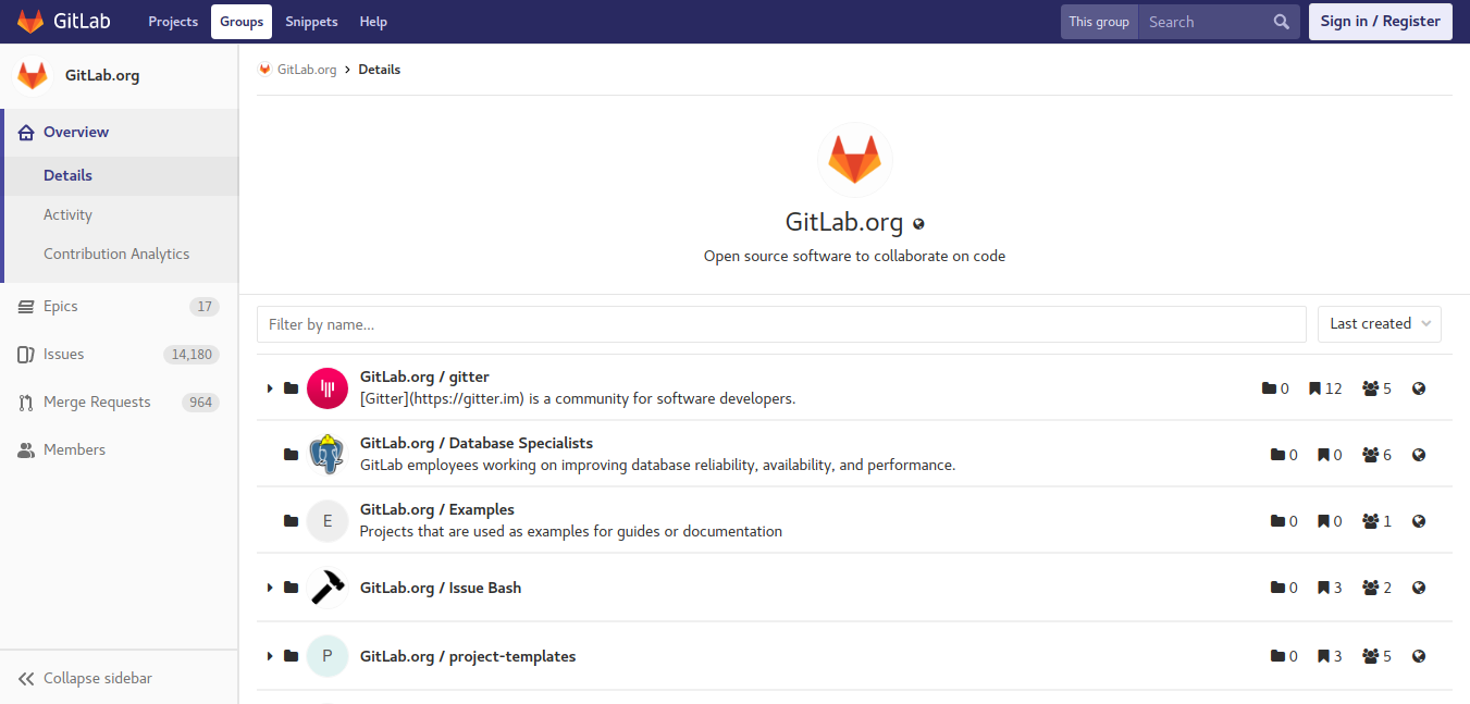 GitLab Screenshot