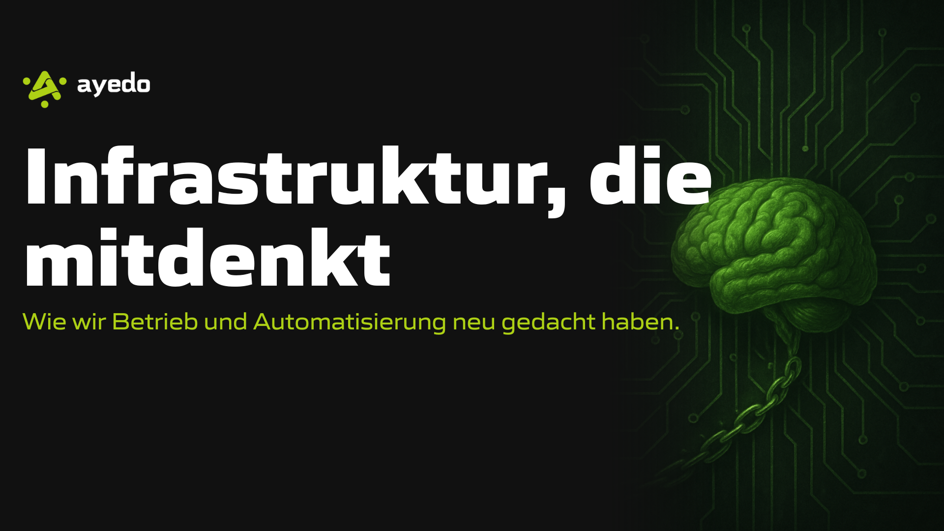 Infrastructure That Thinks: How We Rethought Operations and Automation