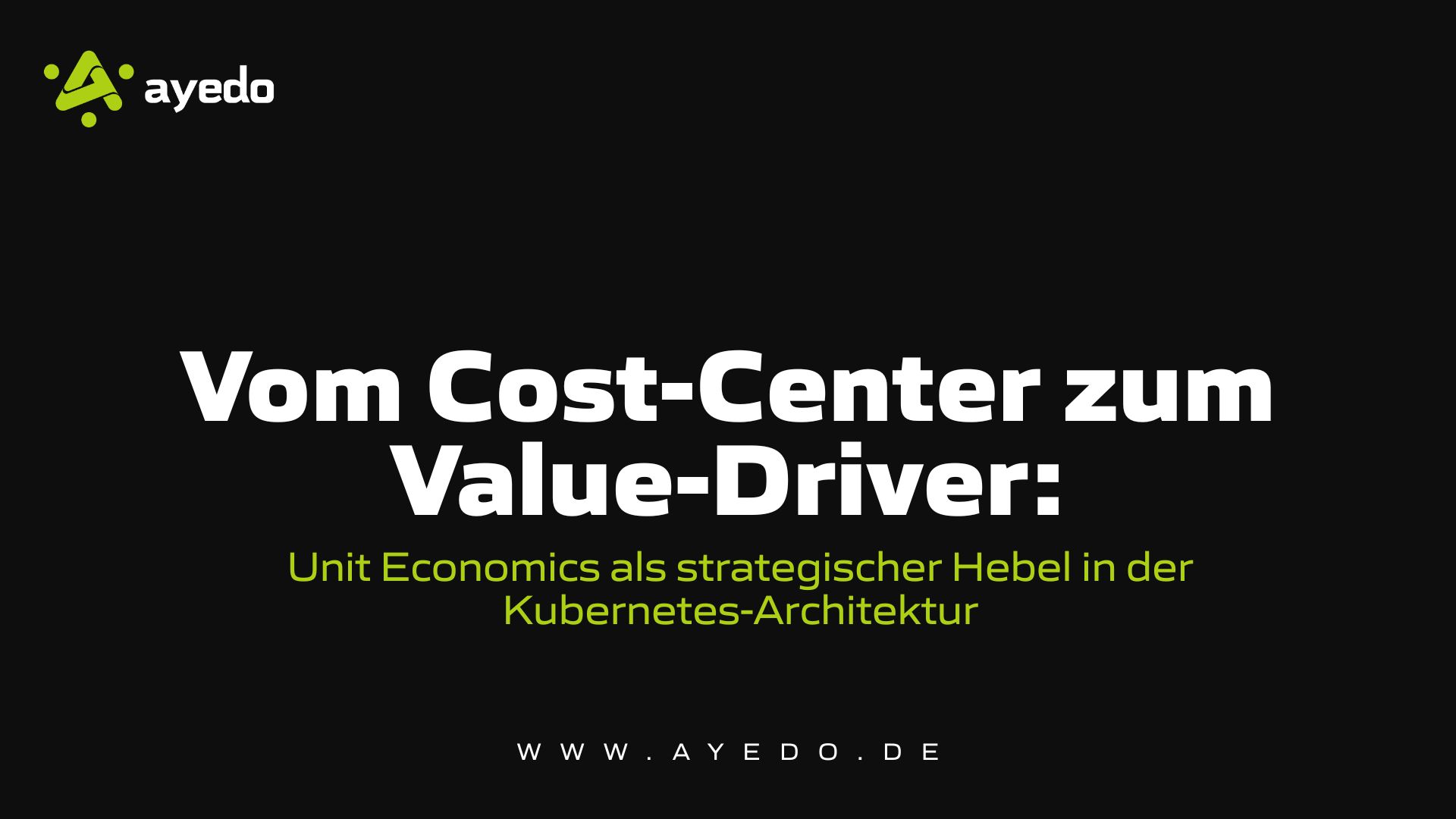 From Cost Center to Value Driver