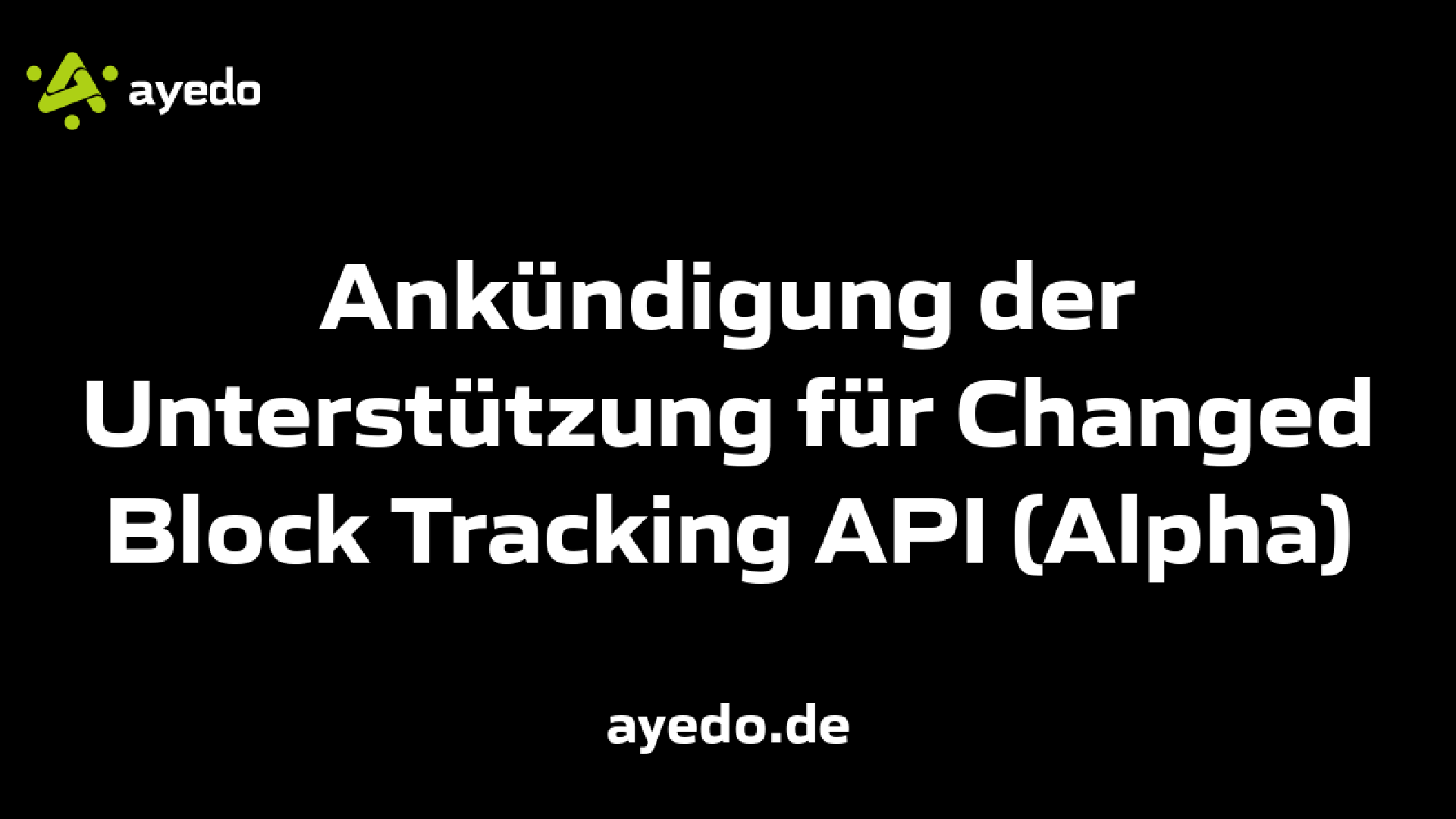 Ankündigung der Unterstützung für Changed Block Tracking API (Alpha)