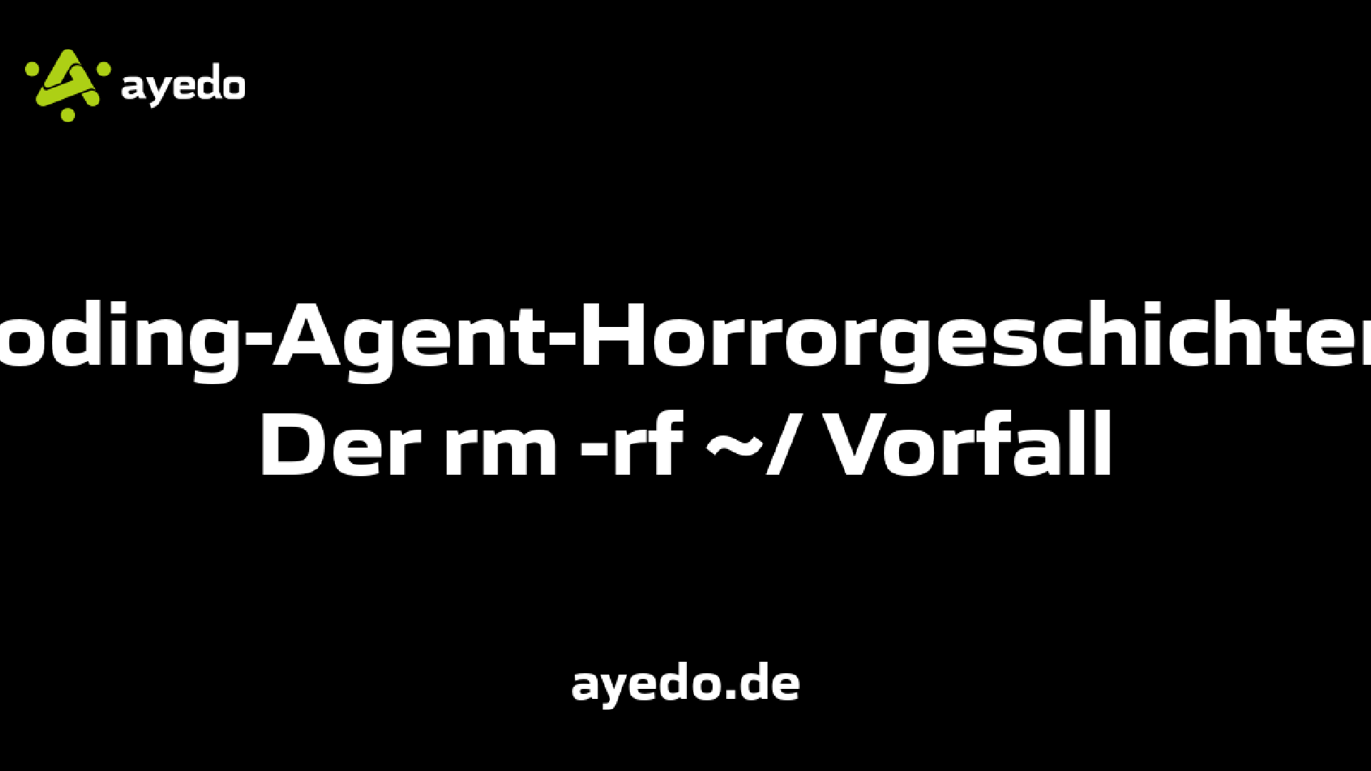 Coding-Agent-Horrorgeschichten: Der rm -rf ~/ Vorfall