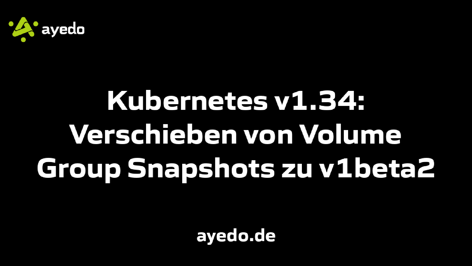 Kubernetes v1.34: Verschieben von Volume Group Snapshots zu v1beta2