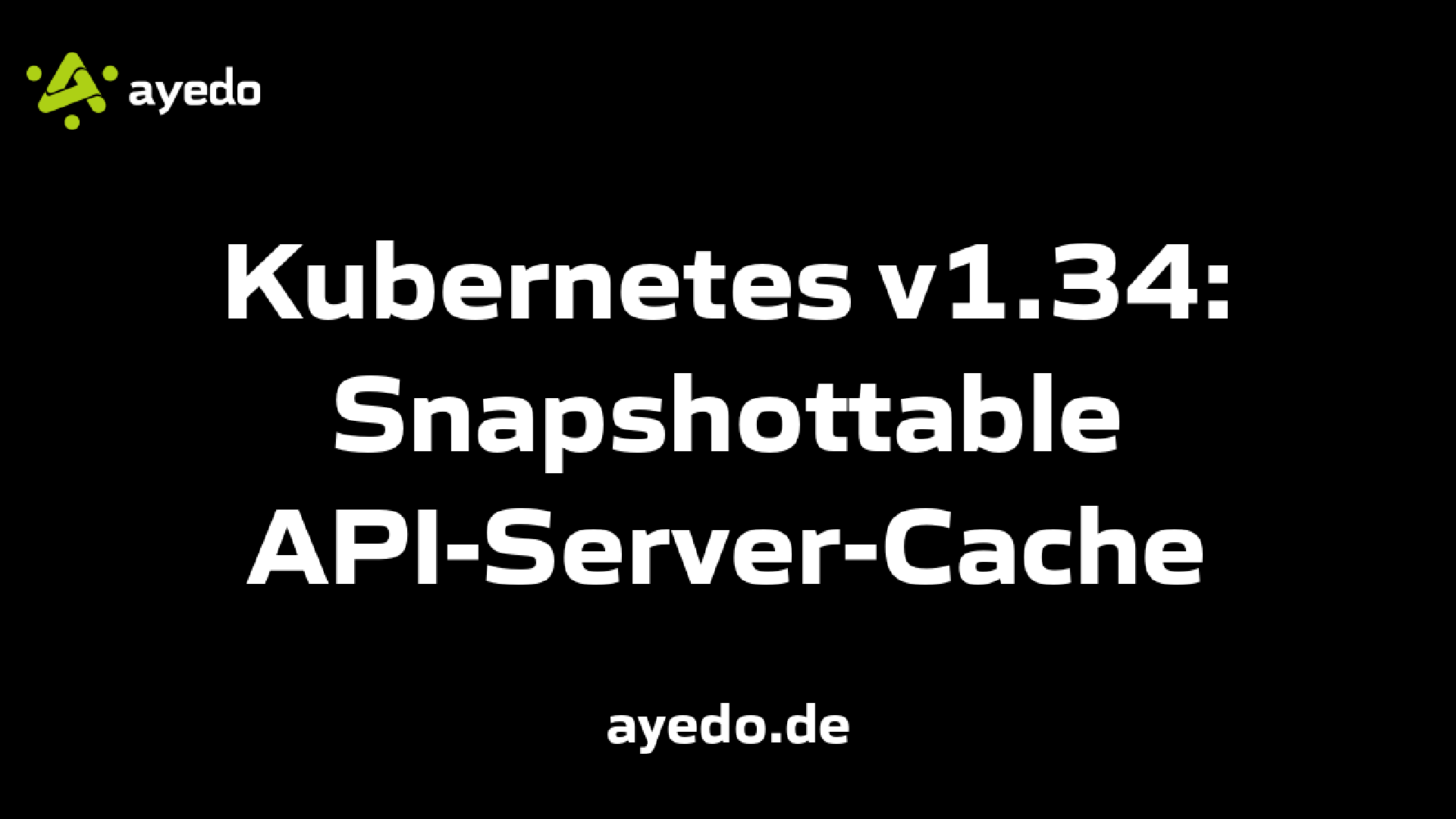Kubernetes v1.34: Snapshottable API-Server-Cache