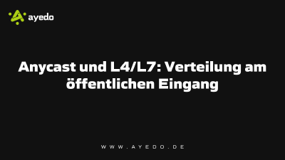 Anycast und L4/L7: Verteilung am öffentlichen Eingang