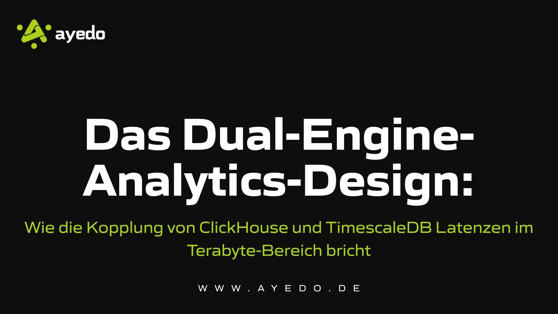 The Dual-Engine Analytics Design: