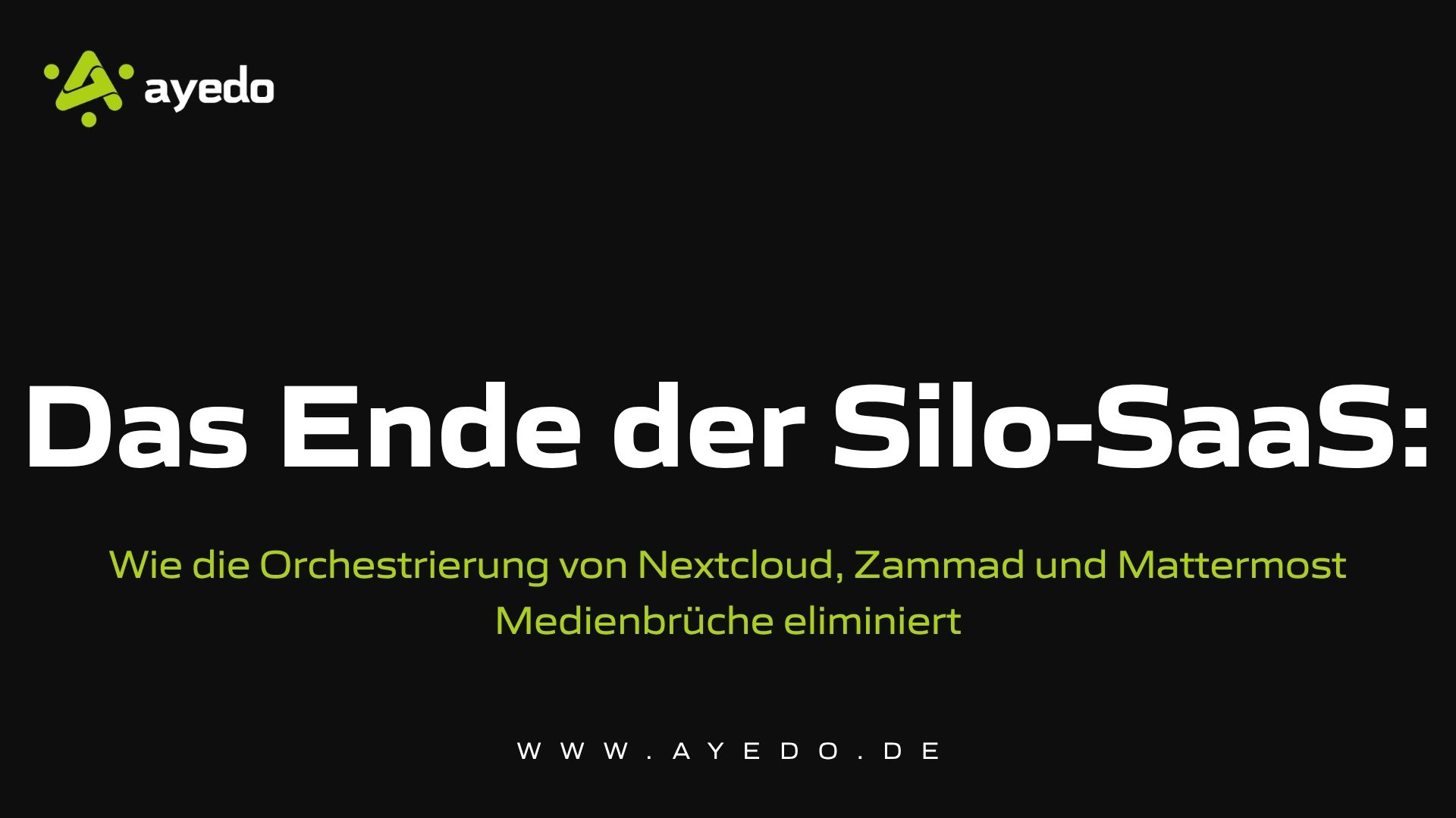 The End of Siloed SaaS: