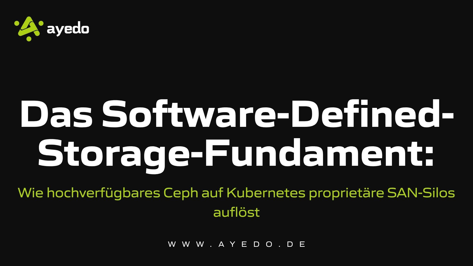 The Software-Defined Storage Foundation: