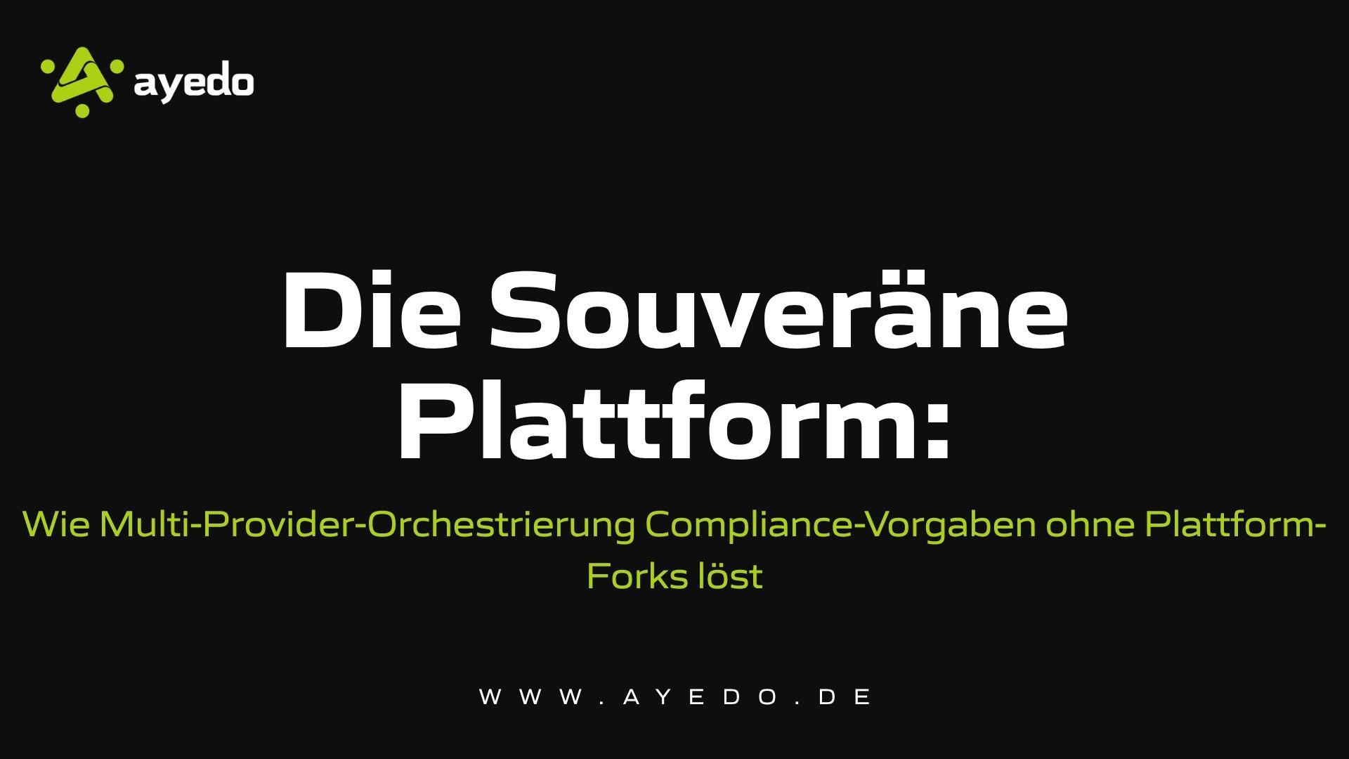 The Sovereign Platform