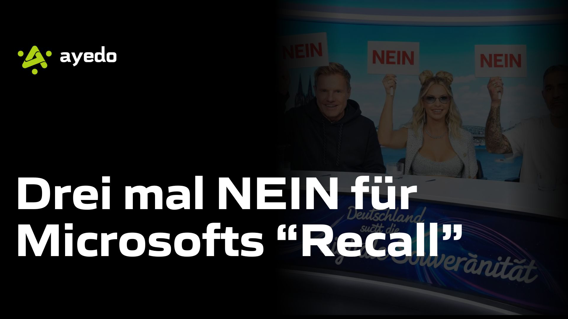 Drei Mal NEIN für Microsofts „Recall“