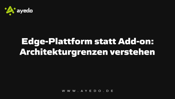 Edge Platform Instead of Add-on: Understanding Architectural Boundaries