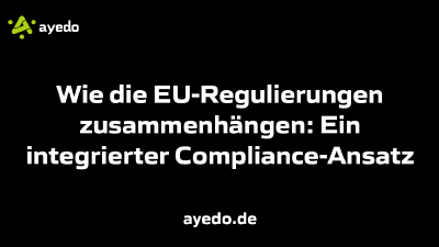 Wie die EU-Regulierungen zusammenhängen: Ein integrierter Compliance-Ansatz