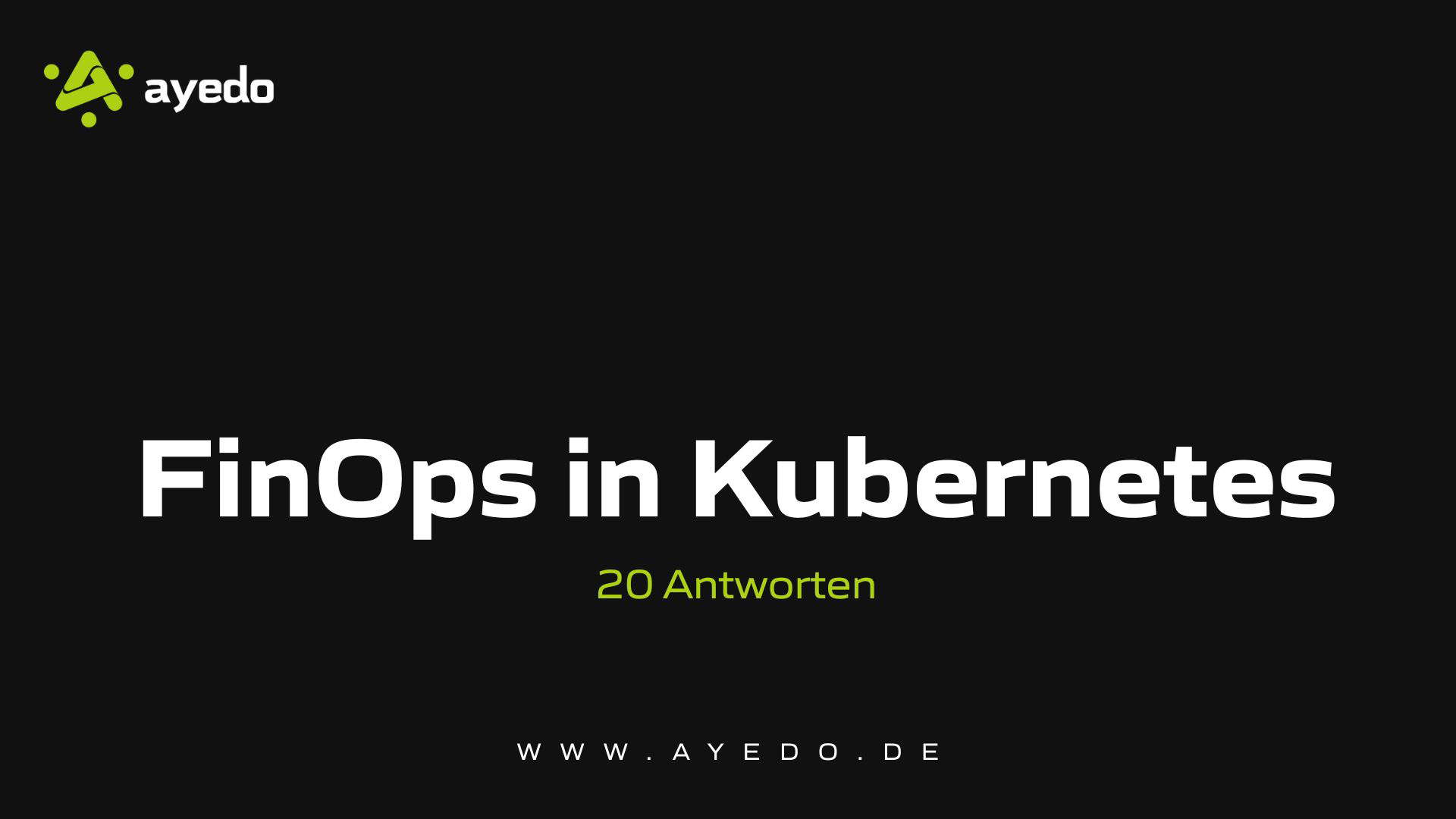 FinOps in Kubernetes - 20 Antworten