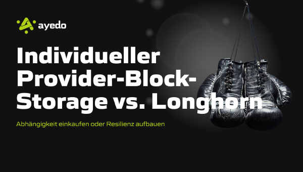 Individueller Provider-Block-Storage vs. Longhorn