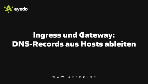Ingress and Gateway: Deriving DNS Records from Hosts