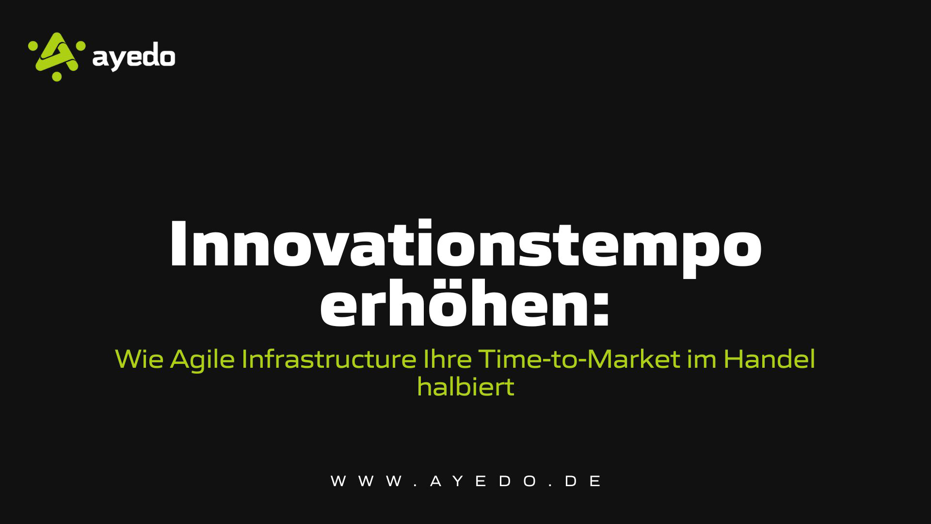 Innovationstempo erhöhen: Wie Agile Infrastructure Ihre Time-to-Market im Handel halbiert