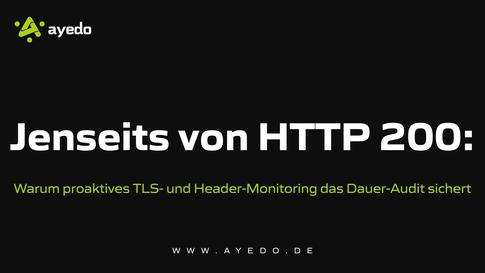 Jenseits von HTTP 200: