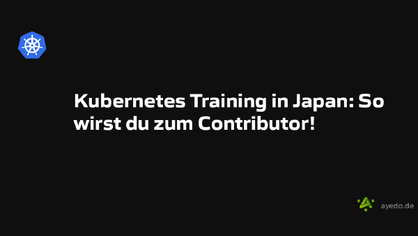 Kubernetes Training in Japan: So wirst du zum Contributor!