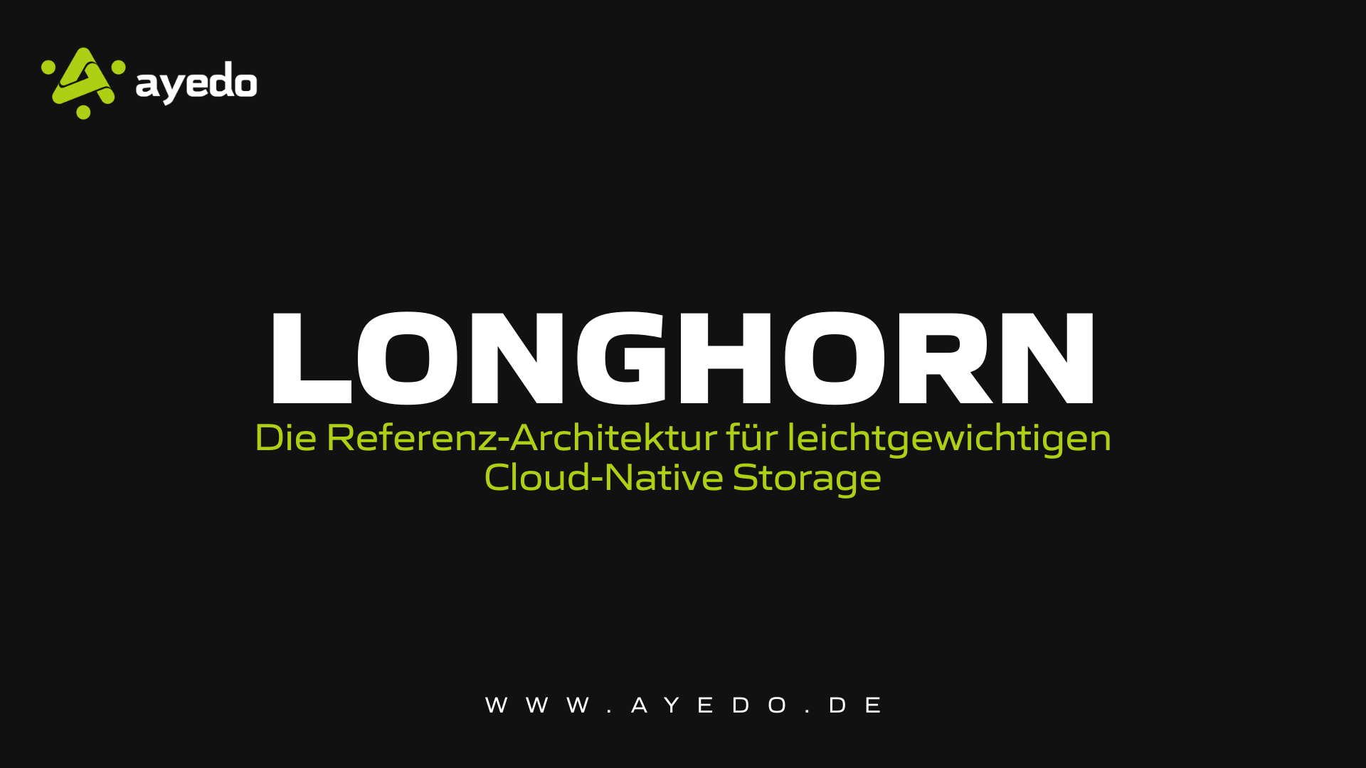 Longhorn: The Reference Architecture for Lightweight Cloud-Native Storage
