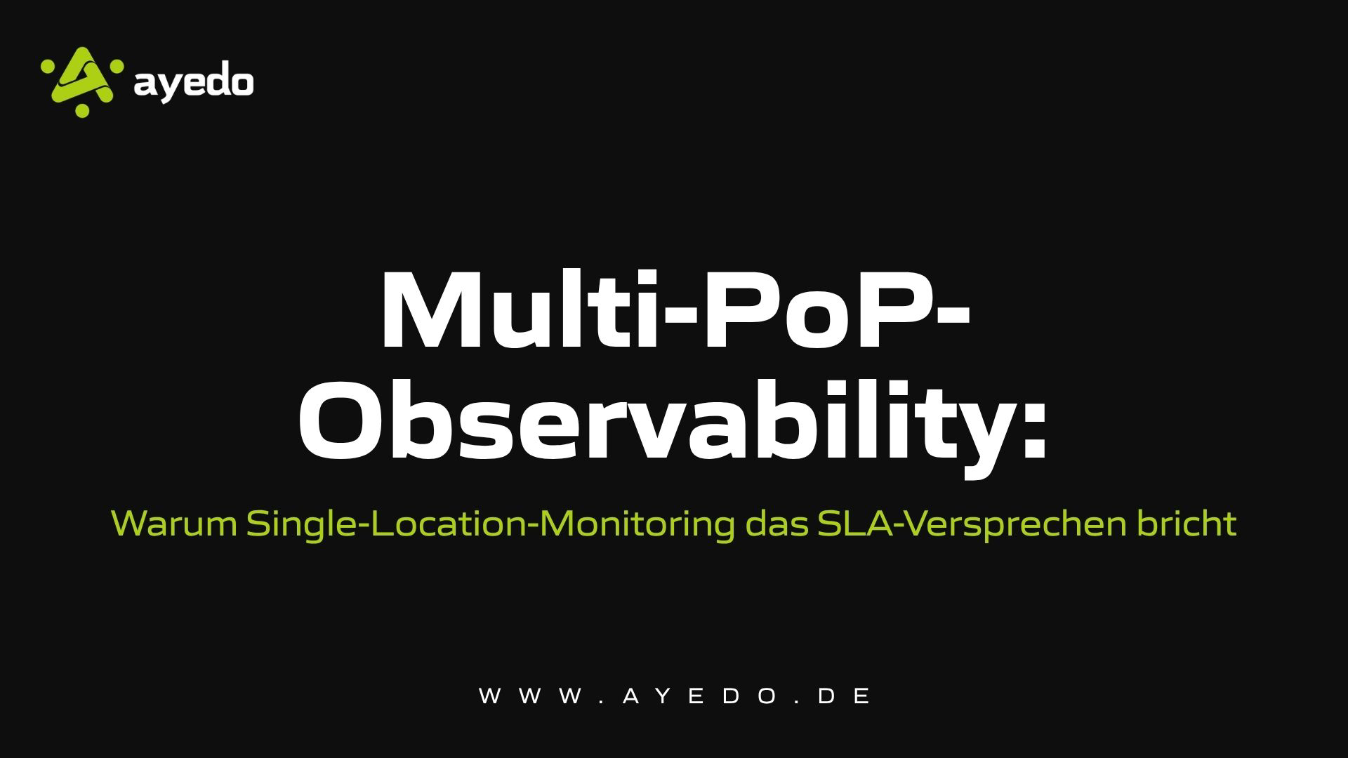 Multi-PoP Observability: