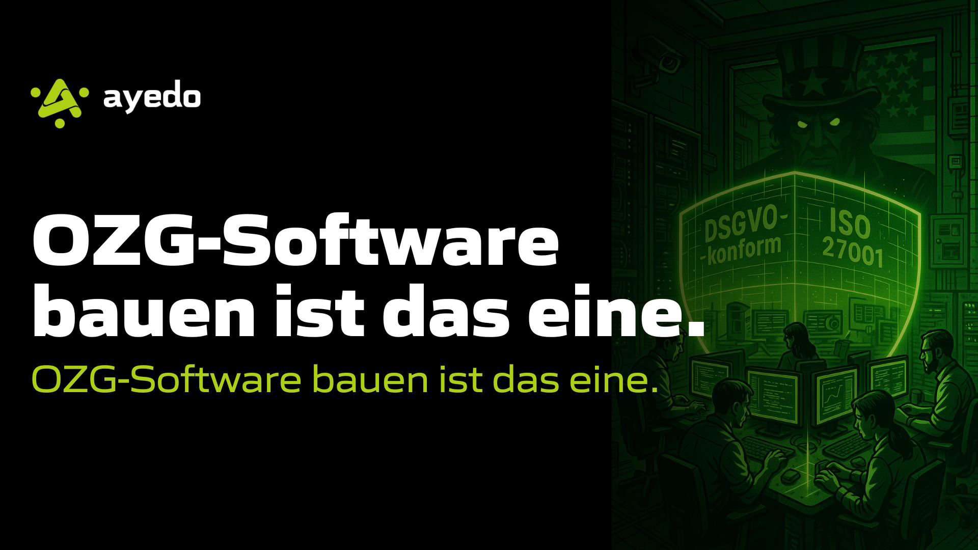 OZG-Software bauen ist das eine. OZG-Software bauen ist das eine.