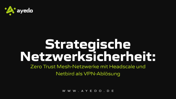 Strategische Netzwerksicherheit: ZeroTrust Mesh-Netzwerke mit Headscale und Netbird als VPN-Ablösun