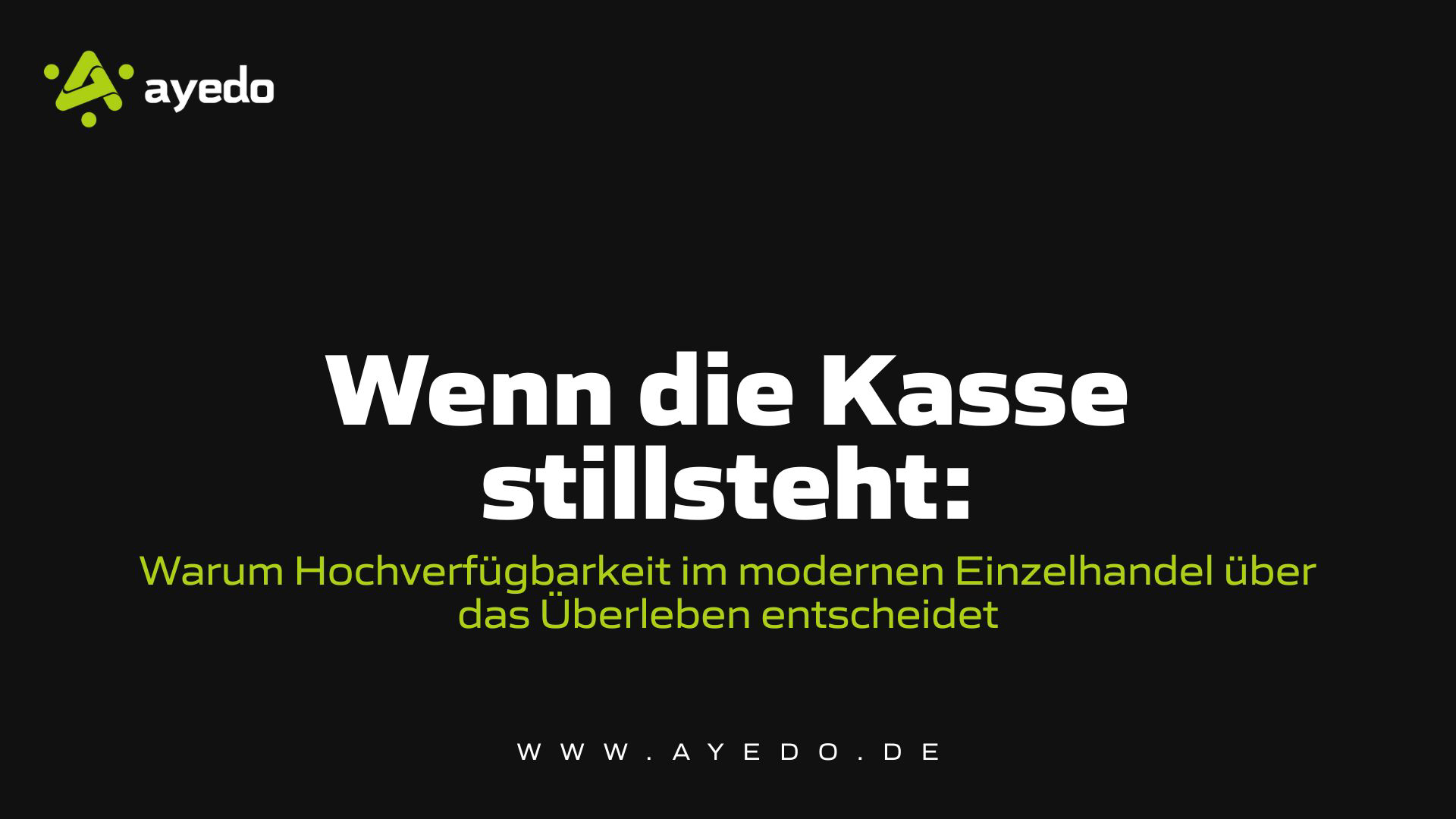 Wenn die Kasse stillsteht: Warum Hochverfügbarkeit Einzelhandel über das Überleben entscheidet